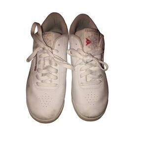 Reebok Classic Women’s Princess White Leather Lace Up Sneakers Size‎ 8